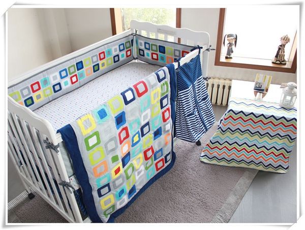 7pcs cotton baby bedding sets colorful diamonds infant crib bumpers baies quilt newborn wave blanket for boys mattress cover
7pcs cotton baby bedding sets colorful diamonds infant crib bumpers baies quilt newborn wave blanket for boys mattress cover