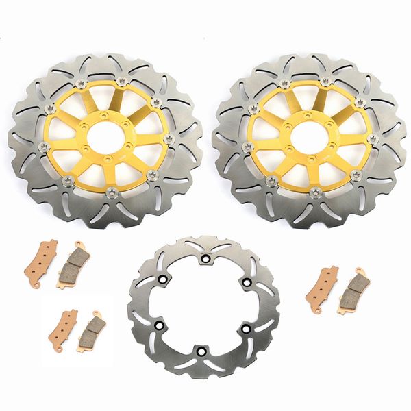 

bikingboy front rear brake disks discs rotors pads for cbr 1100 xx blackbird 1999 2000 2001 2002 2003 2004 2005 2006 2007