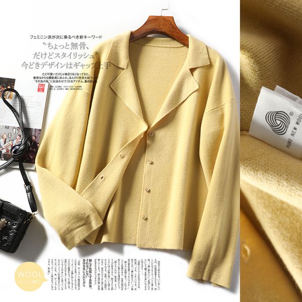 elegant pure color short cardigan women 2020 spring new good quality sheep wool worsted double knits warm fashion, White
elegant pure color short cardigan women 2020 spring new good quality sheep wool worsted double knits warm fashion, White