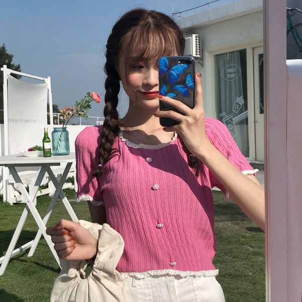new fashion girl summer knitted jacket slim short cardigan women summer short sleeve v-neck blouse, White
new fashion girl summer knitted jacket slim short cardigan women summer short sleeve v-neck blouse, White