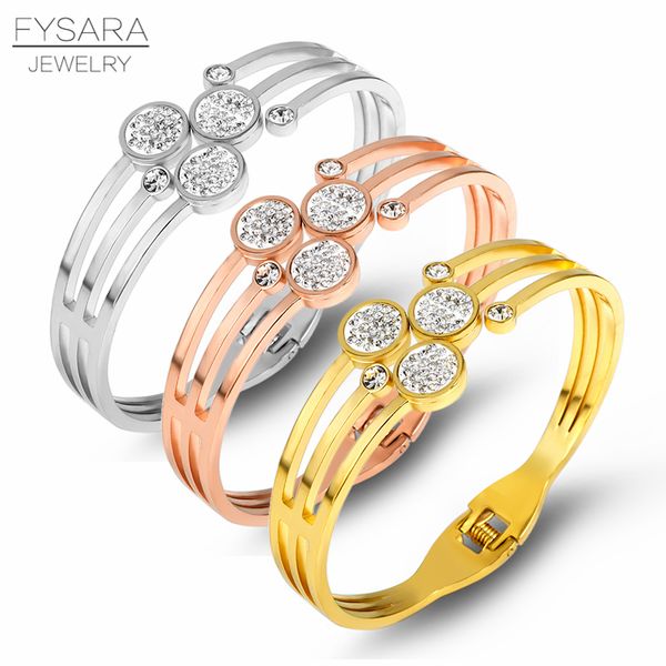 fysara new fashion bracelet femme classic stainless steel bracelets gold chakra jewelry accessories zirconia crystals bangles, Black
fysara new fashion bracelet femme classic stainless steel bracelets gold chakra jewelry accessories zirconia crystals bangles, Black