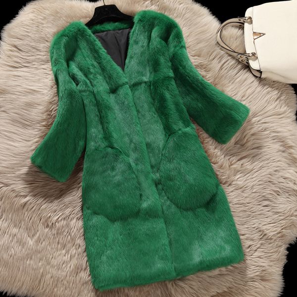 elegant v neck full pelt natural fur coat outerwear women's autumn winter 2018 slim medium long jacket plus size s - xxxl, Black
elegant v neck full pelt natural fur coat outerwear women's autumn winter 2018 slim medium long jacket plus size s - xxxl, Black