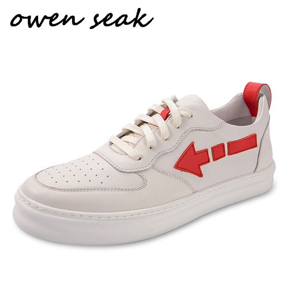 owen seak men casual shoes trainers genuine leather lace up loafers sneakers male autumn boots flats white shoes, Black
owen seak men casual shoes trainers genuine leather lace up loafers sneakers male autumn boots flats white shoes, Black