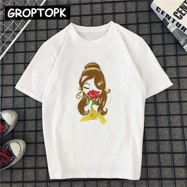 princess with rose printed female t-shirt kawaii fairly graphic tees women clothes 2019 korean style vogue t shirt harajuku, White
princess with rose printed female t-shirt kawaii fairly graphic tees women clothes 2019 korean style vogue t shirt harajuku, White