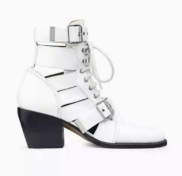 women's leather boots, new thick heels, pointed hollow belt buckle, tie boots, size: 34-44,white, Black
women's leather boots, new thick heels, pointed hollow belt buckle, tie boots, size: 34-44,white, Black