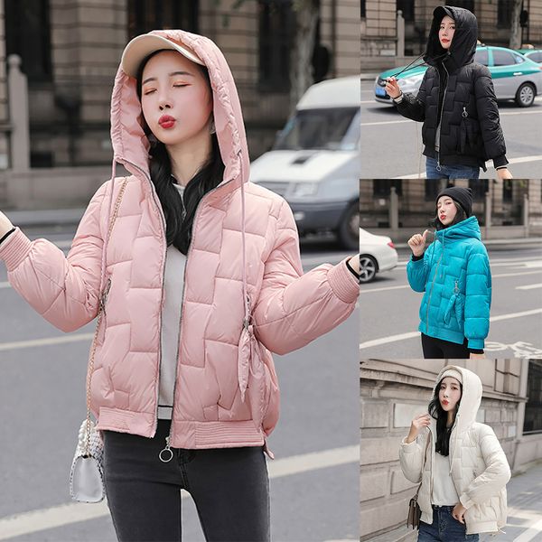women fashion winter warm coat hooded thick warm loose jacket short overcoat female winter coat cotton padded softness, Black
women fashion winter warm coat hooded thick warm loose jacket short overcoat female winter coat cotton padded softness, Black