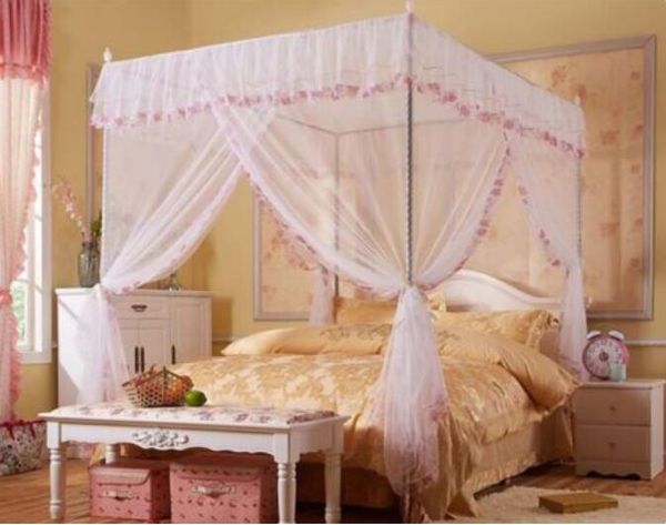 white lace flower four corner post bed canopy mosquito netting twin size with frame
white lace flower four corner post bed canopy mosquito netting twin size with frame