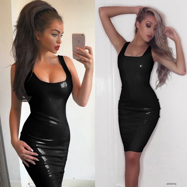 womens designer fashion dressblack latex leather bright black square collar invisible zipper vest skirt dressb5oc, Black;gray
womens designer fashion dressblack latex leather bright black square collar invisible zipper vest skirt dressb5oc, Black;gray