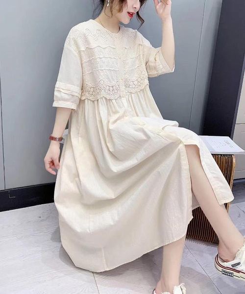 women's dress 2020 summer new fashion lace multi-layer lace stitching solid color short-sleeved sweet long skirt 3304, White;black
women's dress 2020 summer new fashion lace multi-layer lace stitching solid color short-sleeved sweet long skirt 3304, White;black