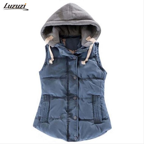 1pc hooded vest women autumn winter cotton padded colete feminino veste femme gilet waistcoat 8 colors z509, Black;white
1pc hooded vest women autumn winter cotton padded colete feminino veste femme gilet waistcoat 8 colors z509, Black;white