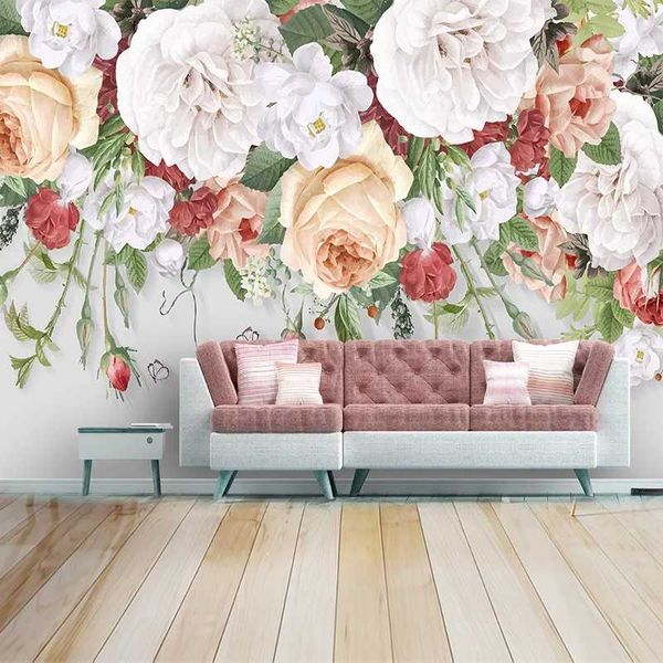 drop shipping custom mural wallpaper for bedroom background wall home decoration fashion rose flower p wall paper modern
drop shipping custom mural wallpaper for bedroom background wall home decoration fashion rose flower p wall paper modern