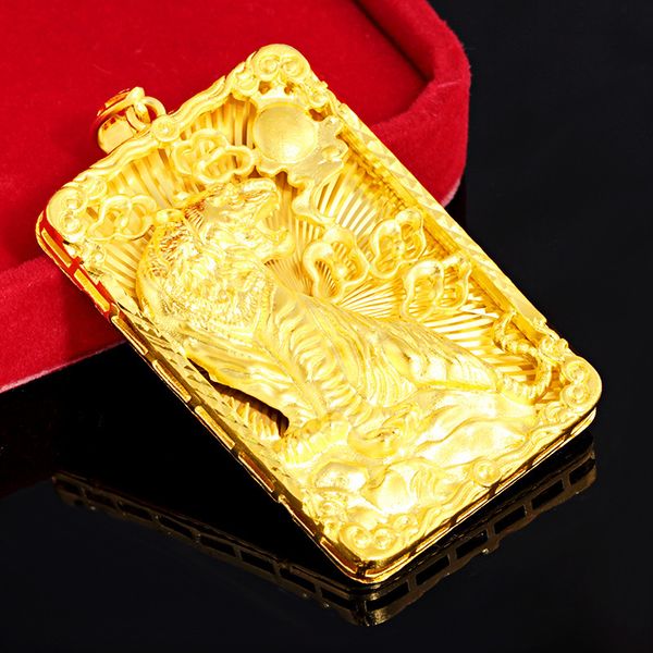 geometry tiger totem big pendant with rope chain 18k yellow gold filled classic hip hop rock mens pendant necklace gift, Silver
geometry tiger totem big pendant with rope chain 18k yellow gold filled classic hip hop rock mens pendant necklace gift, Silver