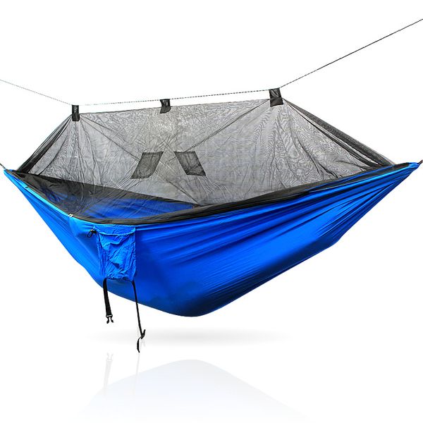camouflage blue army green 260*140cm sleeping hammock bed mosquito net hammock