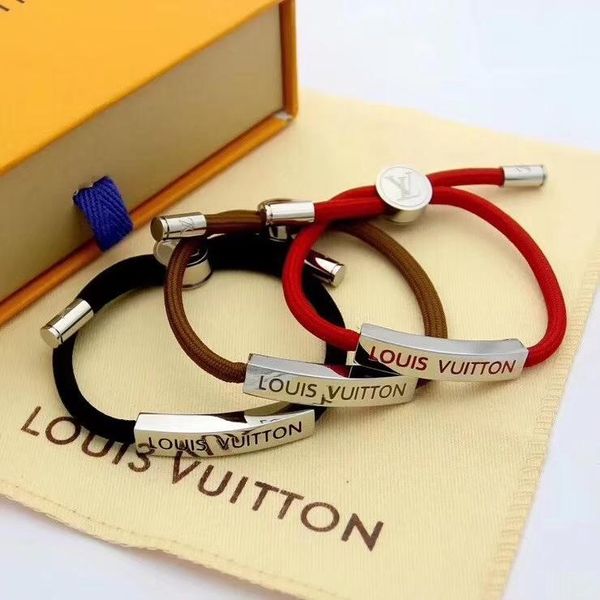 fashion new rope bracelet for men women luxury bangle red/ brown/ black stainless steel couple designer jewelry with box
fashion new rope bracelet for men women luxury bangle red/ brown/ black stainless steel couple designer jewelry with box