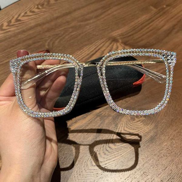 sunglasses 2021 women brand design oversize sun glasses vintage square diamond optical female clear lens student shades, White;black
sunglasses 2021 women brand design oversize sun glasses vintage square diamond optical female clear lens student shades, White;black
