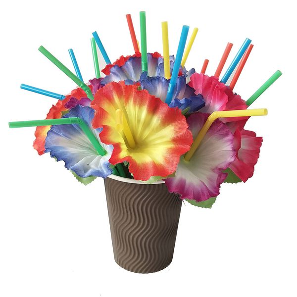 mixed hawaiian hula beach party cocktail flower drinking straws new flower drinking straws for party favor
mixed hawaiian hula beach party cocktail flower drinking straws new flower drinking straws for party favor
