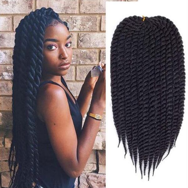 women's fashion 3 pakes hanava mambo twist crochet ombre braiding hair synthetic hair extensions senegalese twist hair 18inch 6 colors, Black
women's fashion 3 pakes hanava mambo twist crochet ombre braiding hair synthetic hair extensions senegalese twist hair 18inch 6 colors, Black