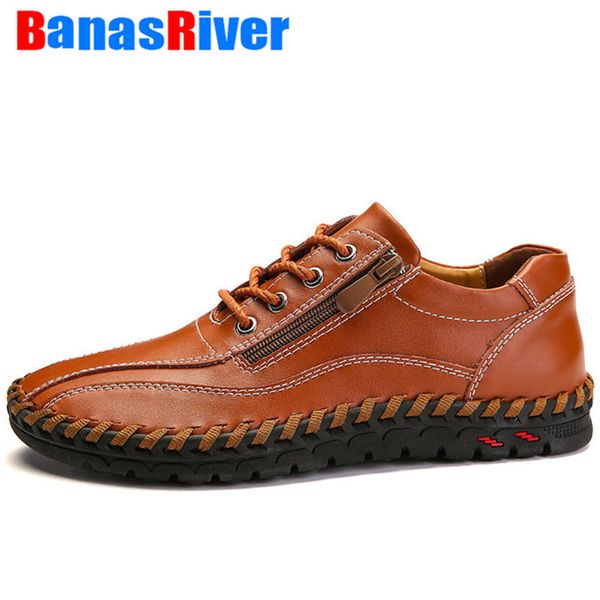 brand outdoor fashion breathable handmade leather men shoes zippers lace up moccasins flats casual large sizes 38-48, Black
brand outdoor fashion breathable handmade leather men shoes zippers lace up moccasins flats casual large sizes 38-48, Black
