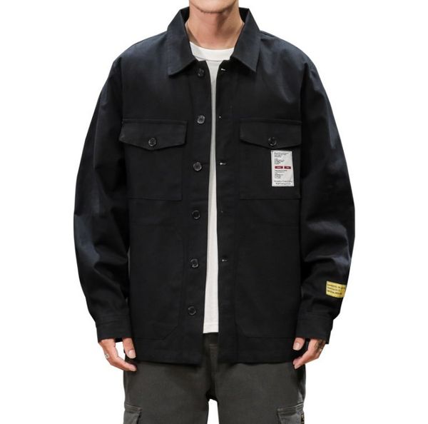 black letter turn-down collar jacket men autumn fashion streetwear loose jackets plus size japanese casual coats, Black;brown
black letter turn-down collar jacket men autumn fashion streetwear loose jackets plus size japanese casual coats, Black;brown