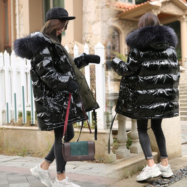big real raccoon fur collar hooded 90% white duck down jacket women thick warm long winter coat women female puffer jacket, Black
big real raccoon fur collar hooded 90% white duck down jacket women thick warm long winter coat women female puffer jacket, Black