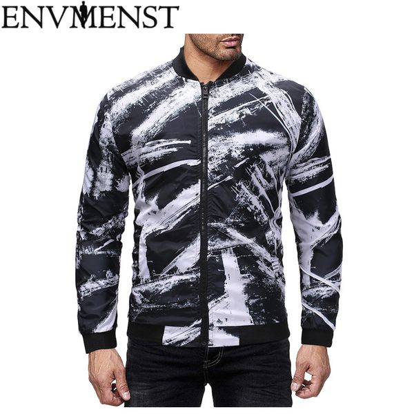 envmenst 2018 men slim fit jacket coats outerwear stand collar casual coats 3d printed male clothes outdoors, Black;brown
envmenst 2018 men slim fit jacket coats outerwear stand collar casual coats 3d printed male clothes outdoors, Black;brown