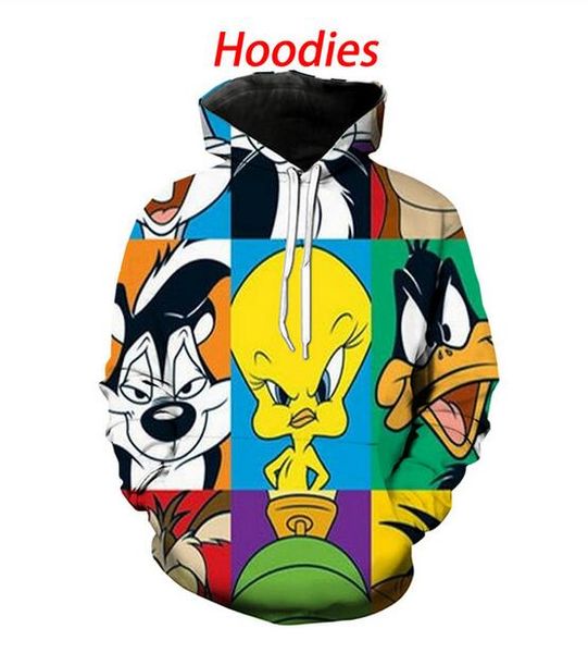 new set cartoon looney tunes hoodies mens hooded pullovers printed male hoody 3d printing hooded sweatshirts rj0167, Black
new set cartoon looney tunes hoodies mens hooded pullovers printed male hoody 3d printing hooded sweatshirts rj0167, Black
