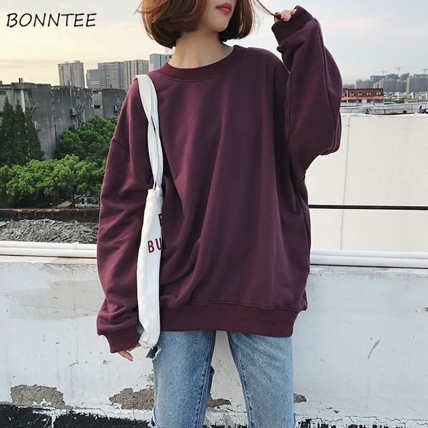 hoodies women o-neck solid loose harajuku soft ladies korean style trendy students simple thin hoodie casual bf daily womens new, Black
hoodies women o-neck solid loose harajuku soft ladies korean style trendy students simple thin hoodie casual bf daily womens new, Black