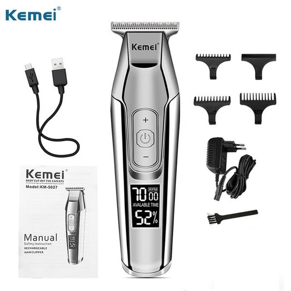 kemei barber professional hair clipper lcd display 0mm baldheaded beard hair trimmer men's electric hair trimmer clippers 5
kemei barber professional hair clipper lcd display 0mm baldheaded beard hair trimmer men's electric hair trimmer clippers 5