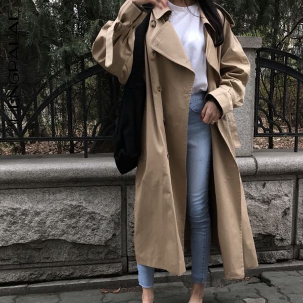 shengpalae new spring autumn 2019 korea style full sleeve double breasted pockets with sashes turn-down collar women coat fs140, Tan;black
shengpalae new spring autumn 2019 korea style full sleeve double breasted pockets with sashes turn-down collar women coat fs140, Tan;black