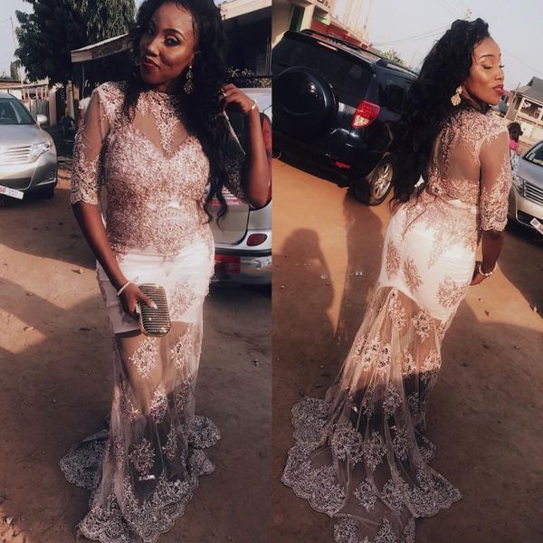 2019 mermaid lace black girls prom dresses bateau neck beaded formal dress sweep train appliqued plus size evening gowns
2019 mermaid lace black girls prom dresses bateau neck beaded formal dress sweep train appliqued plus size evening gowns
