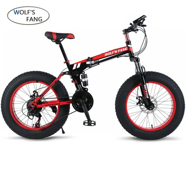 wolf's fang bicycle mountain bike 21 speed fat road snow bikes 20*4.0 front and rear mechanical disc brake new ing
wolf's fang bicycle mountain bike 21 speed fat road snow bikes 20*4.0 front and rear mechanical disc brake new ing