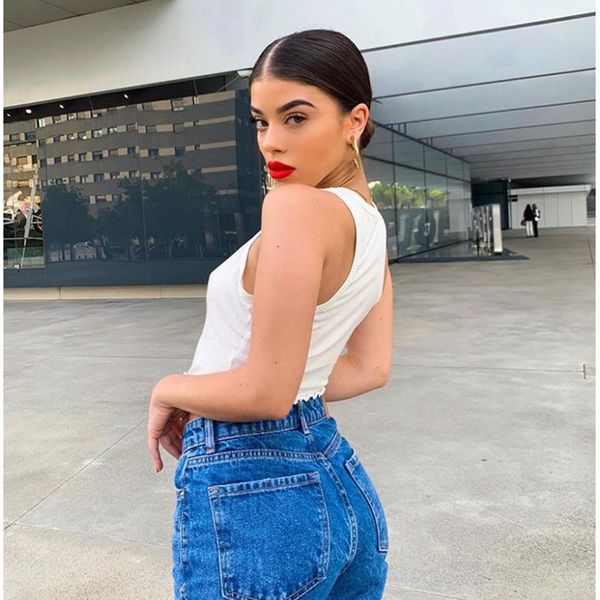 women crop summer tank cropped ladies elastic shirt slim vest white sleeveless short tanks, Black;white
women crop summer tank cropped ladies elastic shirt slim vest white sleeveless short tanks, Black;white