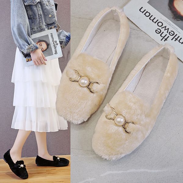 women's cotton shoes in autumn and winter wear fur shoes korean flat casual plus velvet peas women's cotton, Black
women's cotton shoes in autumn and winter wear fur shoes korean flat casual plus velvet peas women's cotton, Black