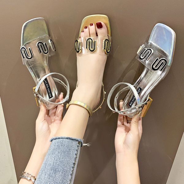 magical2019 joker rivet personality transparent temperament coarse with one word bring toe sandals woman, Black
magical2019 joker rivet personality transparent temperament coarse with one word bring toe sandals woman, Black