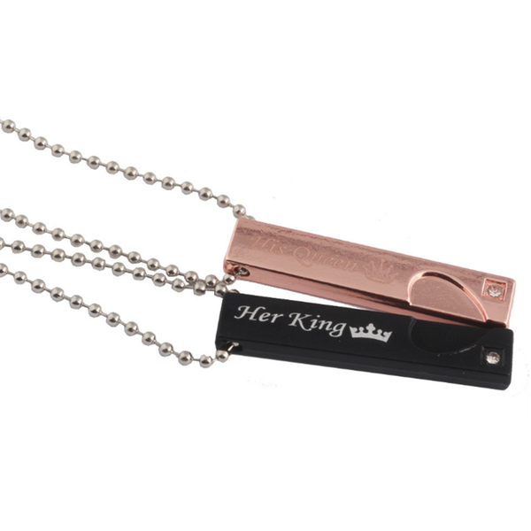 zrm lover's necklaces her king&his queen couple necklaces his angel&her demon infinity necklace valentine's day gifts, Silver
zrm lover's necklaces her king&his queen couple necklaces his angel&her demon infinity necklace valentine's day gifts, Silver