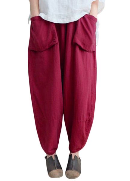 vintage women harem pants elastic waist solid wide leg trousers baggy loose cotton linen pants g12119r-5xl, Black;white
vintage women harem pants elastic waist solid wide leg trousers baggy loose cotton linen pants g12119r-5xl, Black;white