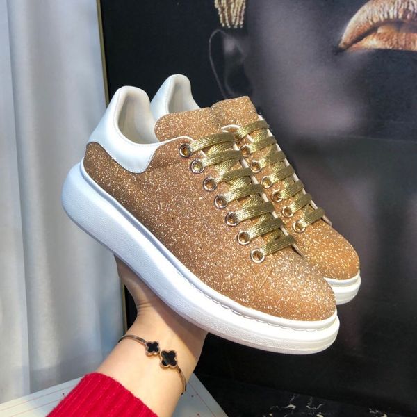 origin package glitter champagne sequined calf leather lace up platform casual shoes men sneakers luxury women designer sneakers, Black
origin package glitter champagne sequined calf leather lace up platform casual shoes men sneakers luxury women designer sneakers, Black