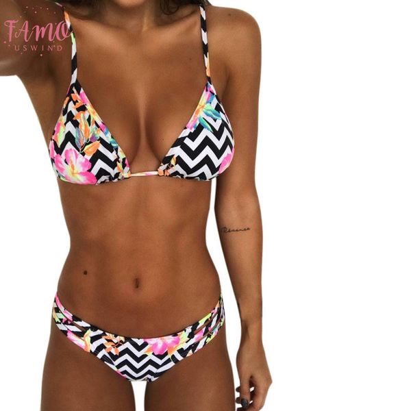 women bandage bikini striped print lace up halter tankini swimsuit push up padded bra two piece bathing beachwear x0317, White;black
women bandage bikini striped print lace up halter tankini swimsuit push up padded bra two piece bathing beachwear x0317, White;black