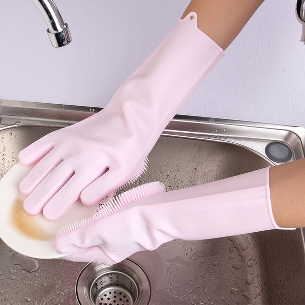 2 pairs/ lot magic silicone dishwash gloves kitchen clean glove waterproof durable household kitchen wash housekeeping scrubbing gloves
2 pairs/ lot magic silicone dishwash gloves kitchen clean glove waterproof durable household kitchen wash housekeeping scrubbing gloves