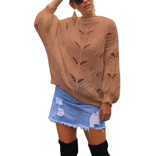 newly women openwork knitting sweaters warm round collar long sleeve sweaters casual vk-ing, White;black
newly women openwork knitting sweaters warm round collar long sleeve sweaters casual vk-ing, White;black