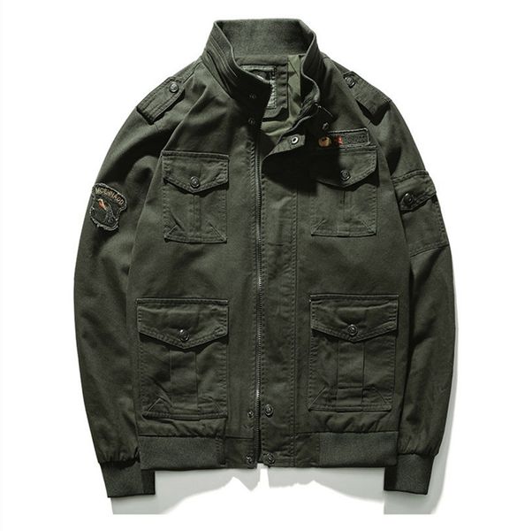 Autumn Mens Bomber Jackets Plus Size Cargo Stand Collar Long Sleeve Thick Mens Coats Fashion Male Outerwear
Autumn Mens Bomber Jackets Plus Size Cargo Stand Collar Long Sleeve Thick Mens Coats Fashion Male Outerwear