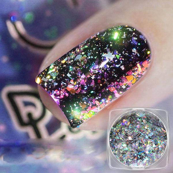 mix glitter nail art powder flakes set holographic sequins for manicure polish nail decorations shining tips la1506-05-2, Silver;gold
mix glitter nail art powder flakes set holographic sequins for manicure polish nail decorations shining tips la1506-05-2, Silver;gold