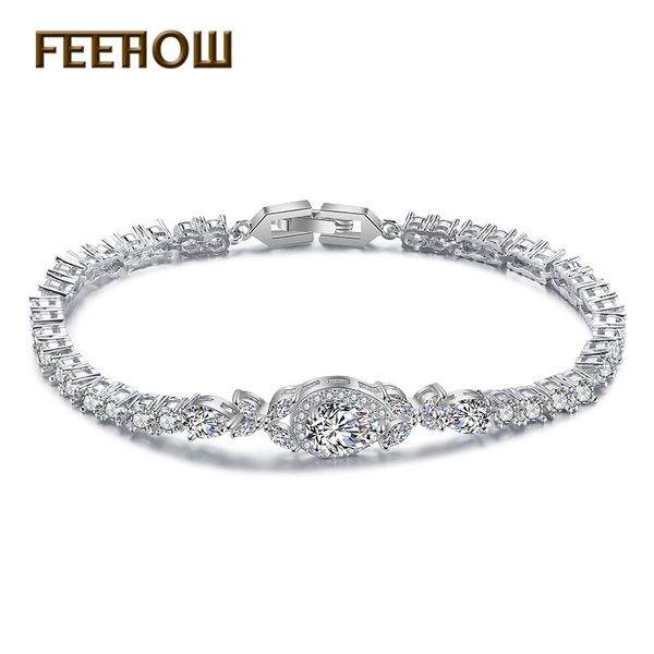 feehow 2019 new classic cubic zirconia water drop bracelet bangle for women wedding dinner party birthday gift jewelry fwbp2046, Golden;silver
feehow 2019 new classic cubic zirconia water drop bracelet bangle for women wedding dinner party birthday gift jewelry fwbp2046, Golden;silver