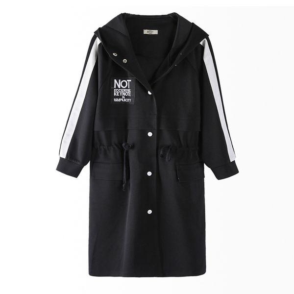 windbreaker female 2019 autumn new hooded bf style student letter elastic waist long fashion coat for girls trench plus size, Tan;black
windbreaker female 2019 autumn new hooded bf style student letter elastic waist long fashion coat for girls trench plus size, Tan;black