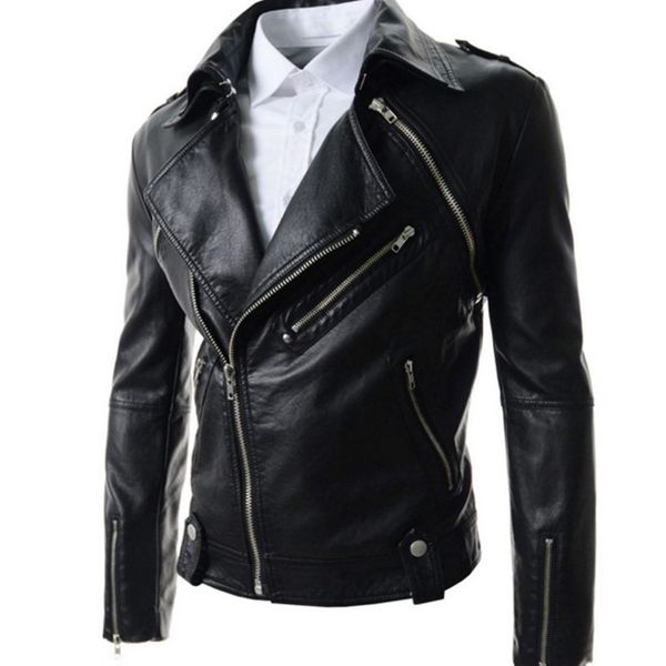 men autumn winter leather jacket 2018 outerwear rock casual punk genuine leather jacket male coat fashion design brand clothing, Black
men autumn winter leather jacket 2018 outerwear rock casual punk genuine leather jacket male coat fashion design brand clothing, Black