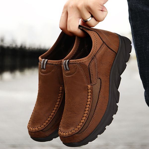winter split leather flats shoes man 2019 men casual shoes slip on loafers moccasins driving shoes male footwear plus 39-48 t200209, Black
winter split leather flats shoes man 2019 men casual shoes slip on loafers moccasins driving shoes male footwear plus 39-48 t200209, Black