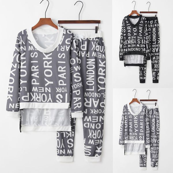2019 autumn solid color hooded tracksuit long sleeve sweatshirts 2 piece set casual sport suit women set, White;black
2019 autumn solid color hooded tracksuit long sleeve sweatshirts 2 piece set casual sport suit women set, White;black