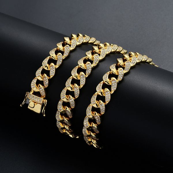 hip hop jewelry mens luxury designer necklace iced out bling diamond cuban link chain rapper fashion gold silver hiphop accessories 12mm
hip hop jewelry mens luxury designer necklace iced out bling diamond cuban link chain rapper fashion gold silver hiphop accessories 12mm