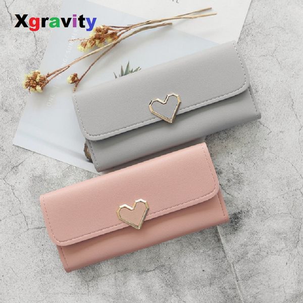 xgravity new 2019 lady fashion metal lock woman wallets solid color design ladies fashion short long wallet purse h070, Red;black
xgravity new 2019 lady fashion metal lock woman wallets solid color design ladies fashion short long wallet purse h070, Red;black