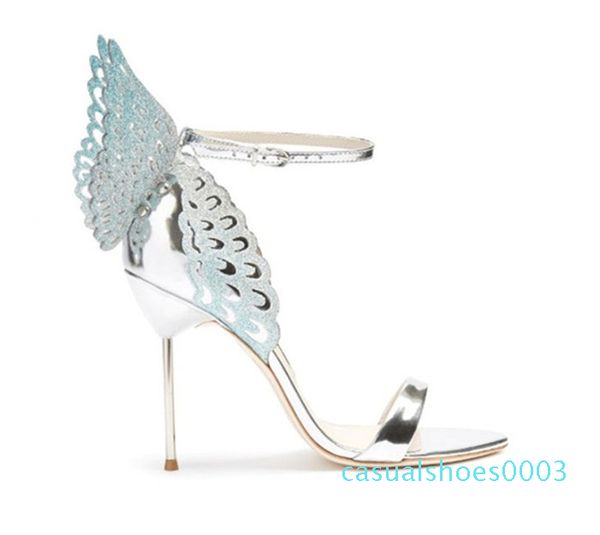 women colorful butterfly sandals ankle wrap angel wings stiletto high heels gladiator sandals party wedding shoes woman c03, Black
women colorful butterfly sandals ankle wrap angel wings stiletto high heels gladiator sandals party wedding shoes woman c03, Black